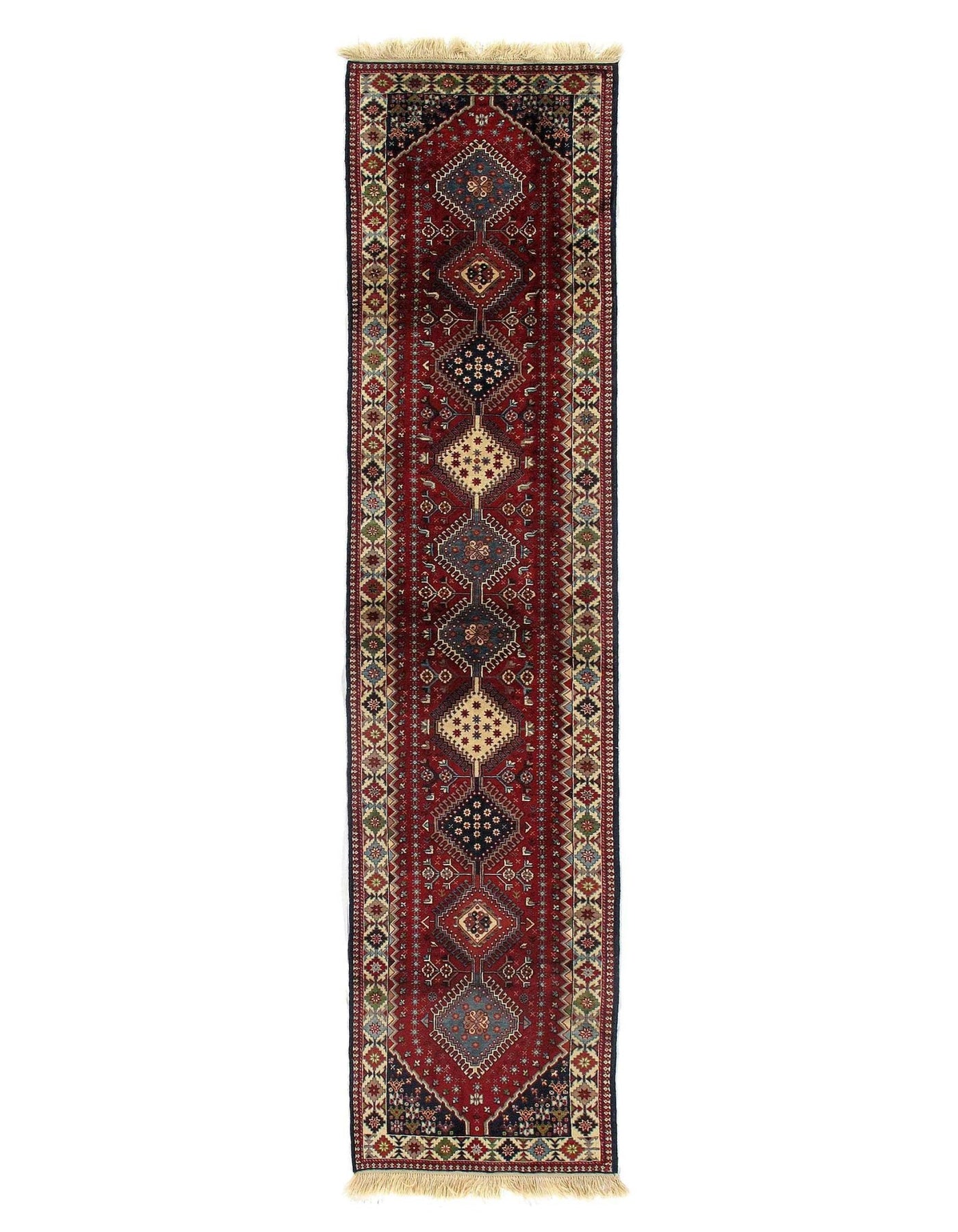 Canvello Silkroad Fine hand knotted Yalameh Runner 2'9'' X 12'5'' - Canvello