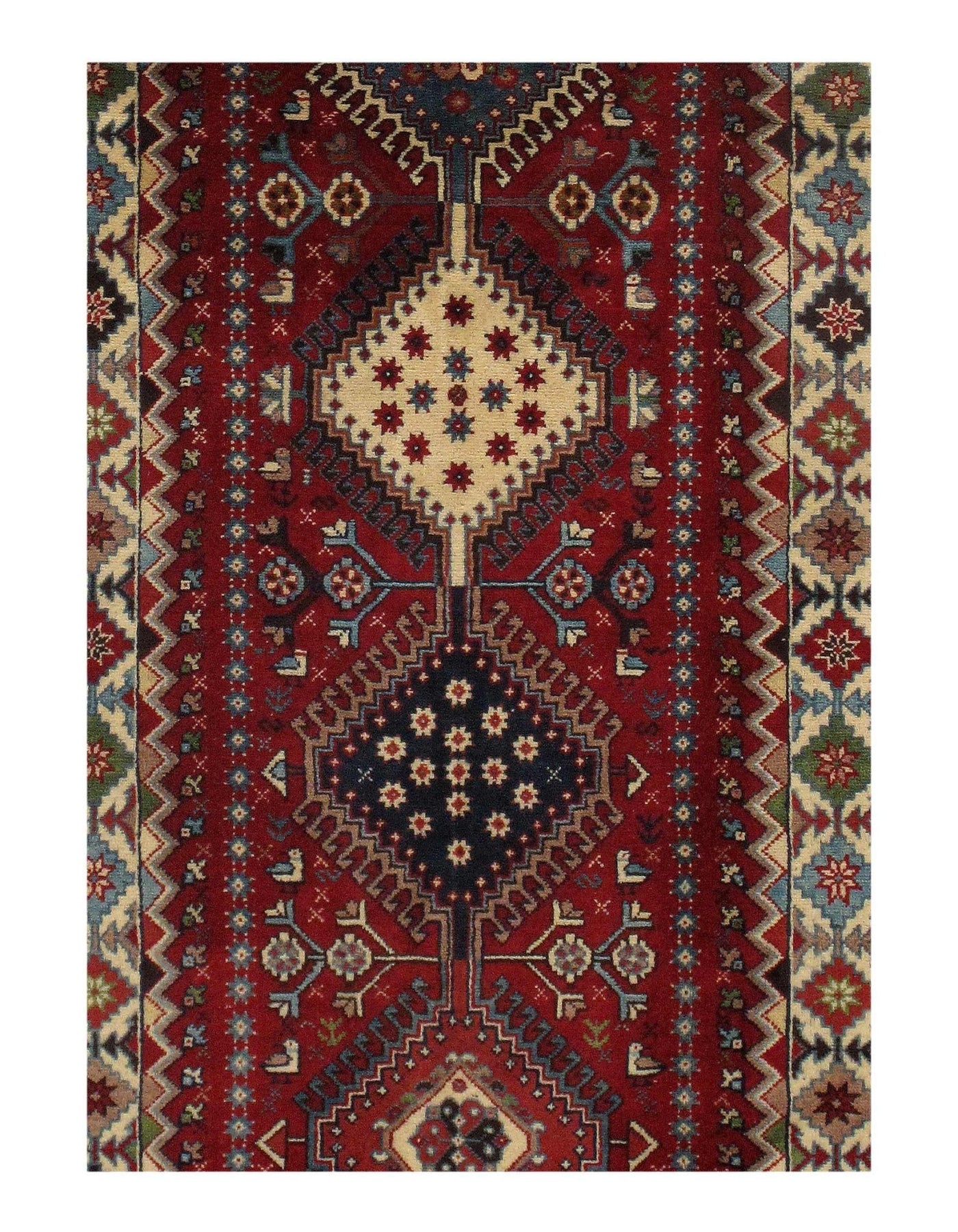 Canvello Silkroad Fine hand knotted Yalameh Runner 2'9'' X 12'5'' - Canvello