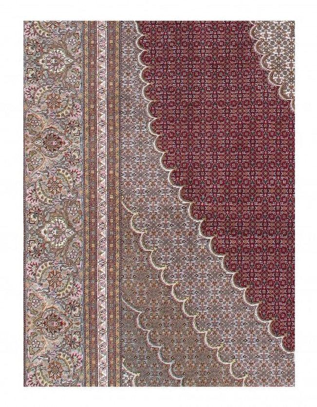 Canvello Silkroad Fish Design Tabriz Rug - 8'4" X 11'8'' - Canvello