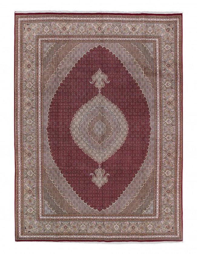 Canvello Silkroad Fish Design Tabriz Rug - 8'4" X 11'8'' - Canvello