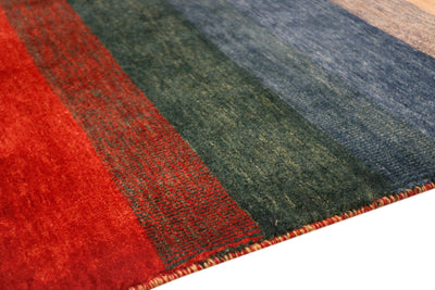 Canvello Silkroad Gabbeh Multicolored Rug - 3'7" X 5'4" - Canvello