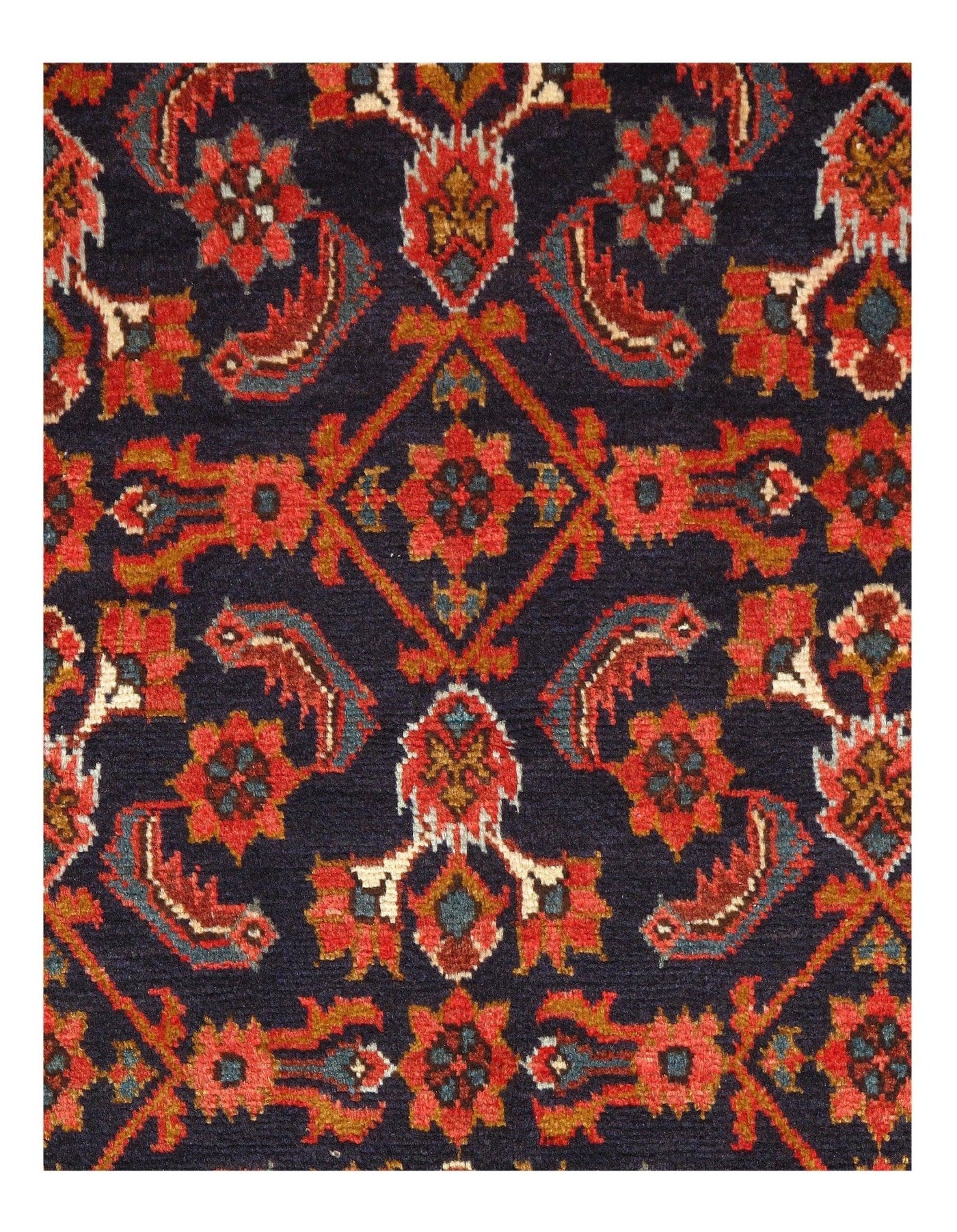 Canvello Silkroad Hamadan Blue Area Rugs - 5'3'' X 7'4'' - Canvello