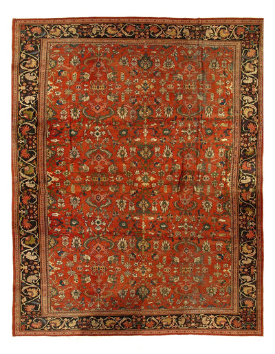 Canvello Persian Hand Knotted Antique Sultanabad Rug - 13'11''X 17'3''