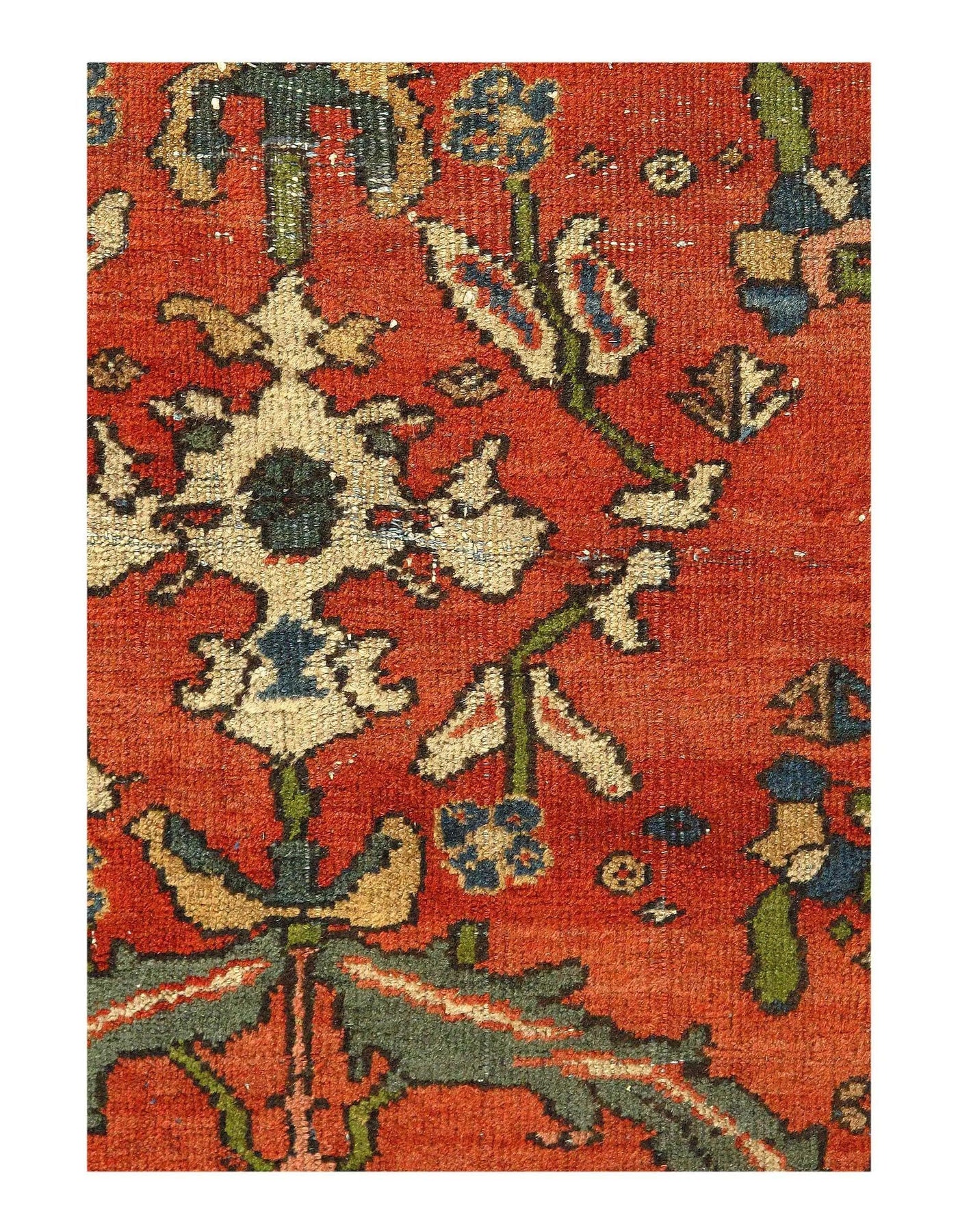 Canvello Persian Hand Knotted Antique Sultanabad Rug - 13'11''X 17'3''