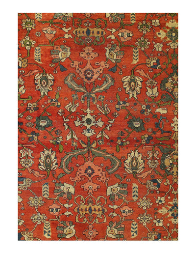 Canvello Persian Hand Knotted Antique Sultanabad Rug - 13'11''X 17'3''