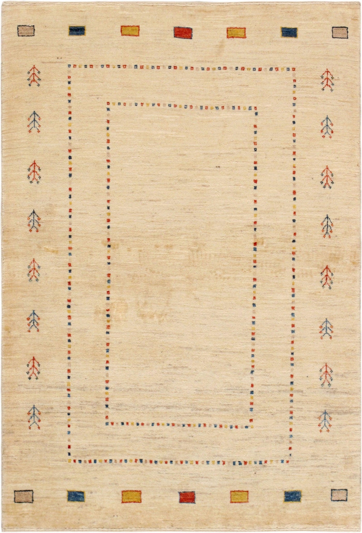 Canvello Persian Hand-Knotted Gabbeh Rugs - 3'4" X 5'
