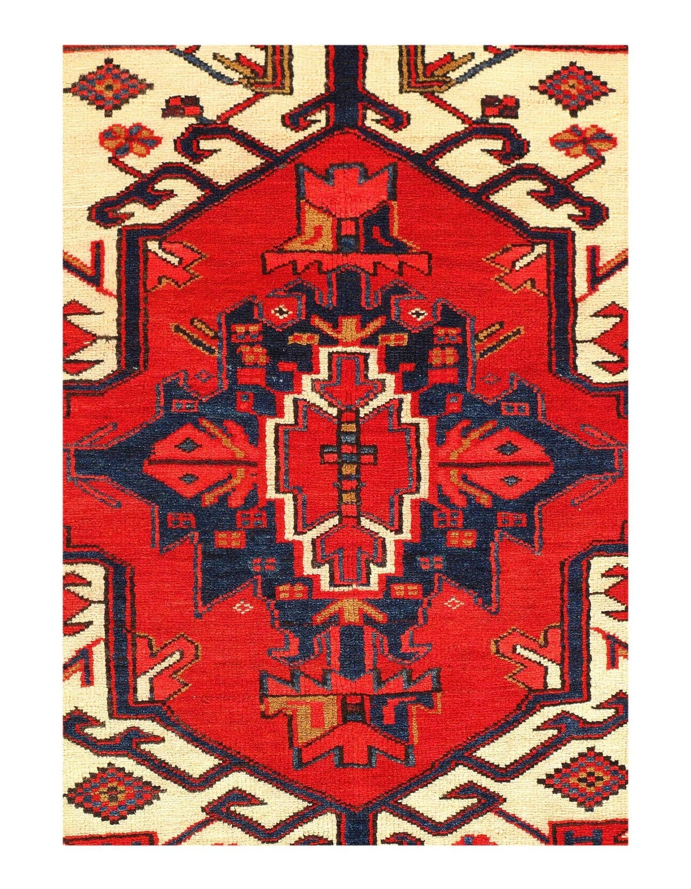 Canvello Silkroad Hand Knotted Hamadan Rugs - 3'8'' X 5'2'' - Canvello