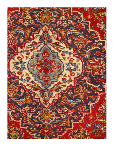 Canvello Silkroad Hand Knotted Red Kashan Rug - 10' X 13'8'' - Canvello