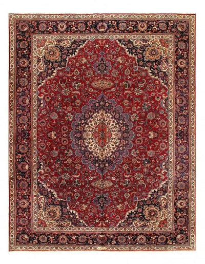 Canvello Silkroad Hand Knotted Red Rugs For Living Room - 9'11'' X 12'11 - Canvello