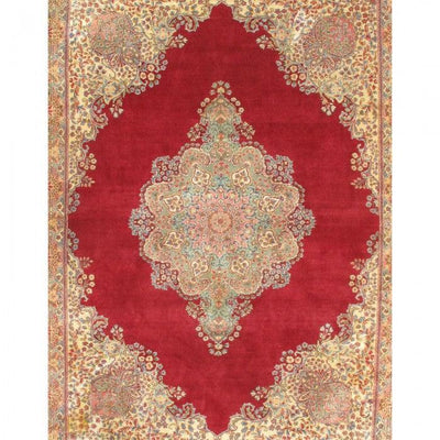 Canvello Silkroad Hand - Knotted Royal Kerman Rugs - 9' x 11'9" - Canvello