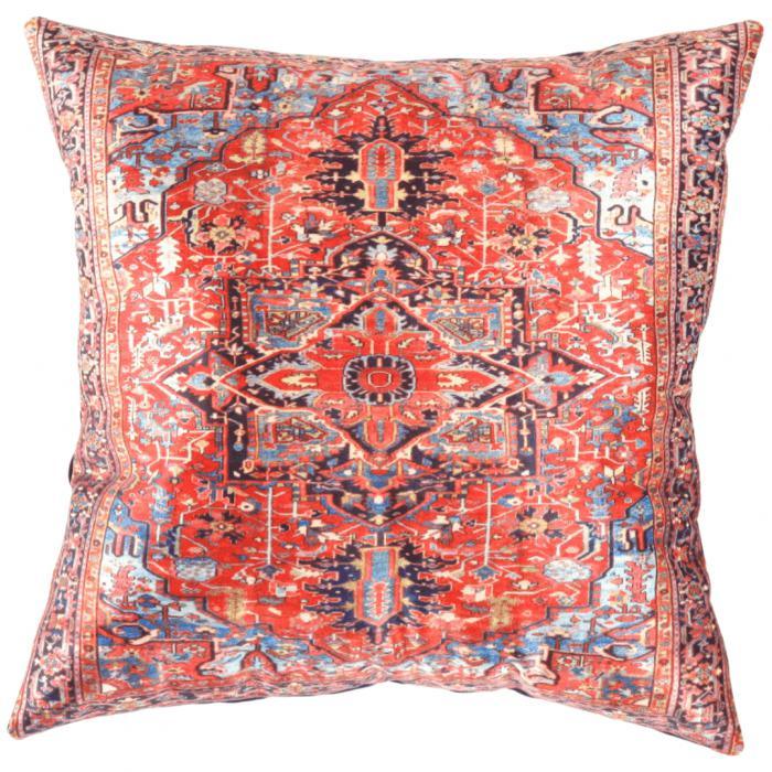 Canvello Silkroad Heriz Design Pillow - 16" X 16" - Canvello