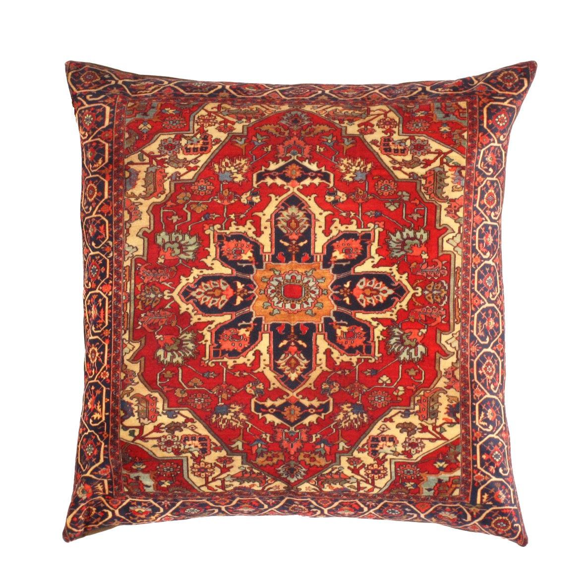 Canvello Silkroad Heriz Design Pillow - 20' X 20' - Canvello