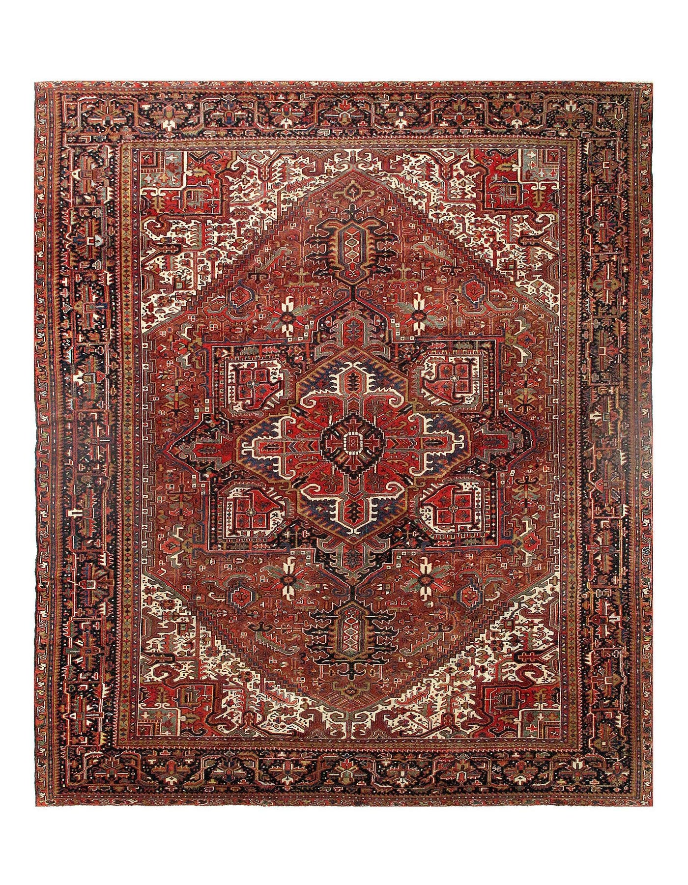 Canvello Persian Heriz Handmade Rugs - 11'7'' X 13'7''