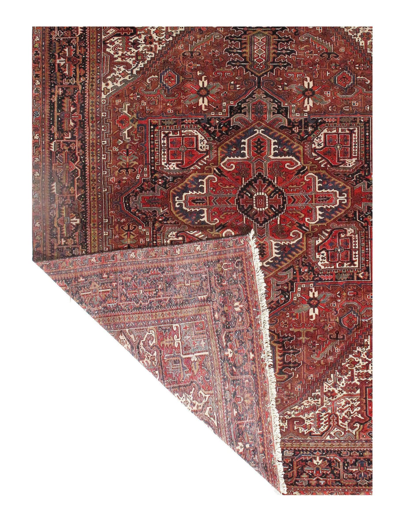 Canvello Persian Heriz Handmade Rugs - 11'7'' X 13'7''