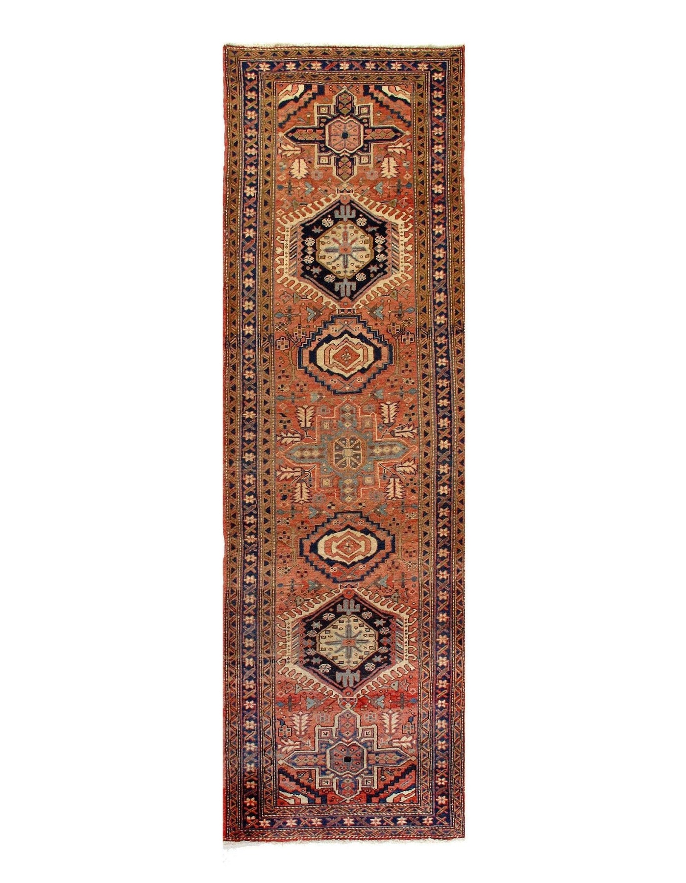 Canvello Silkroad Heriz Modern Runner Rug - 3'3'' X 11' - Canvello