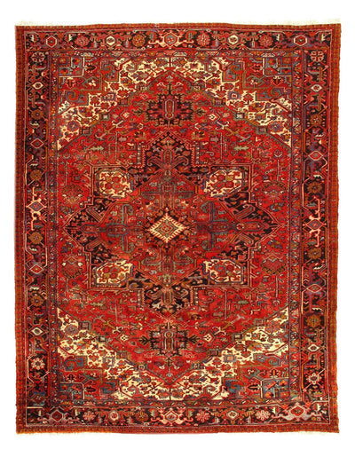 Canvello Silkroad Heriz Natural Wool Rug - 9'7'' X 12'7'' - Canvello