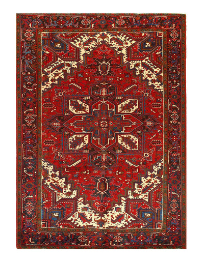 Canvello Persian Heriz Serapi Red And Beige Rugs - 7' X 10'