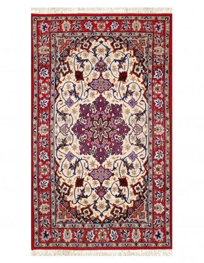 Canvello Silkroad Isfahan Beige Rug Living Room - 2'3'' X 3'9'' - Canvello