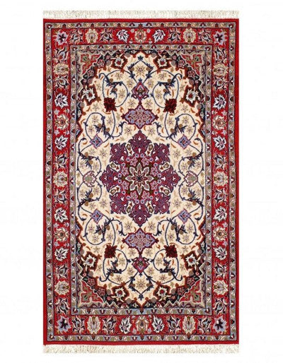 Canvello Silkroad Isfahan Beige Rug Living Room - 2'3'' X 3'9'' - Canvello