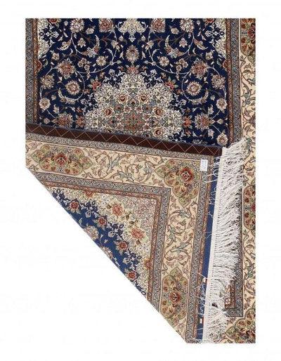 Canvello Silkroad Isfahan Hand Knotted Silk Rug - 4'2" x 6'7" - Canvello