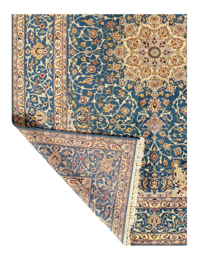 Canvello Persian Isfahan Light Blue Rug - 9'11'' X 13'9''