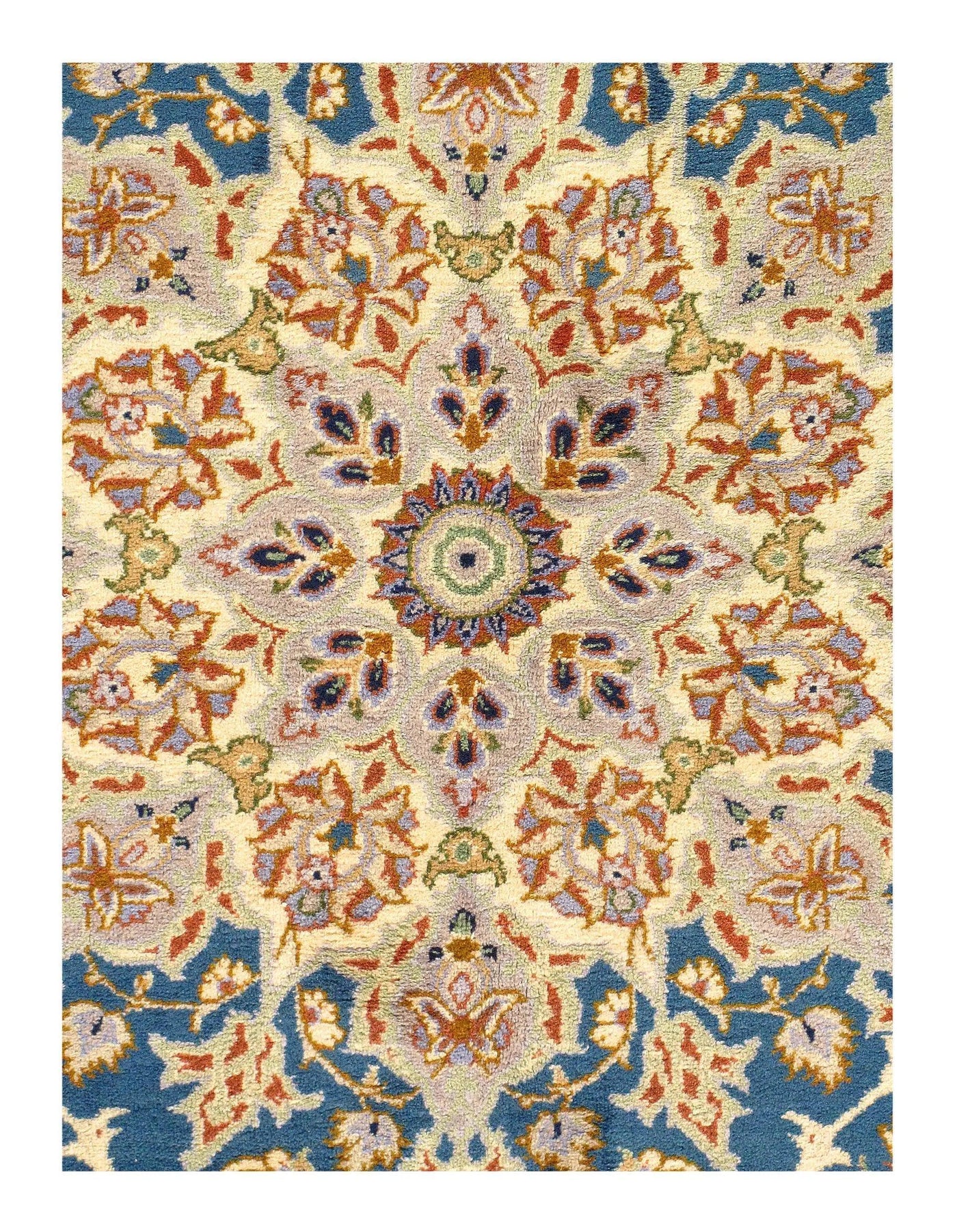 Canvello Persian Isfahan Light Blue Rug - 9'11'' X 13'9''