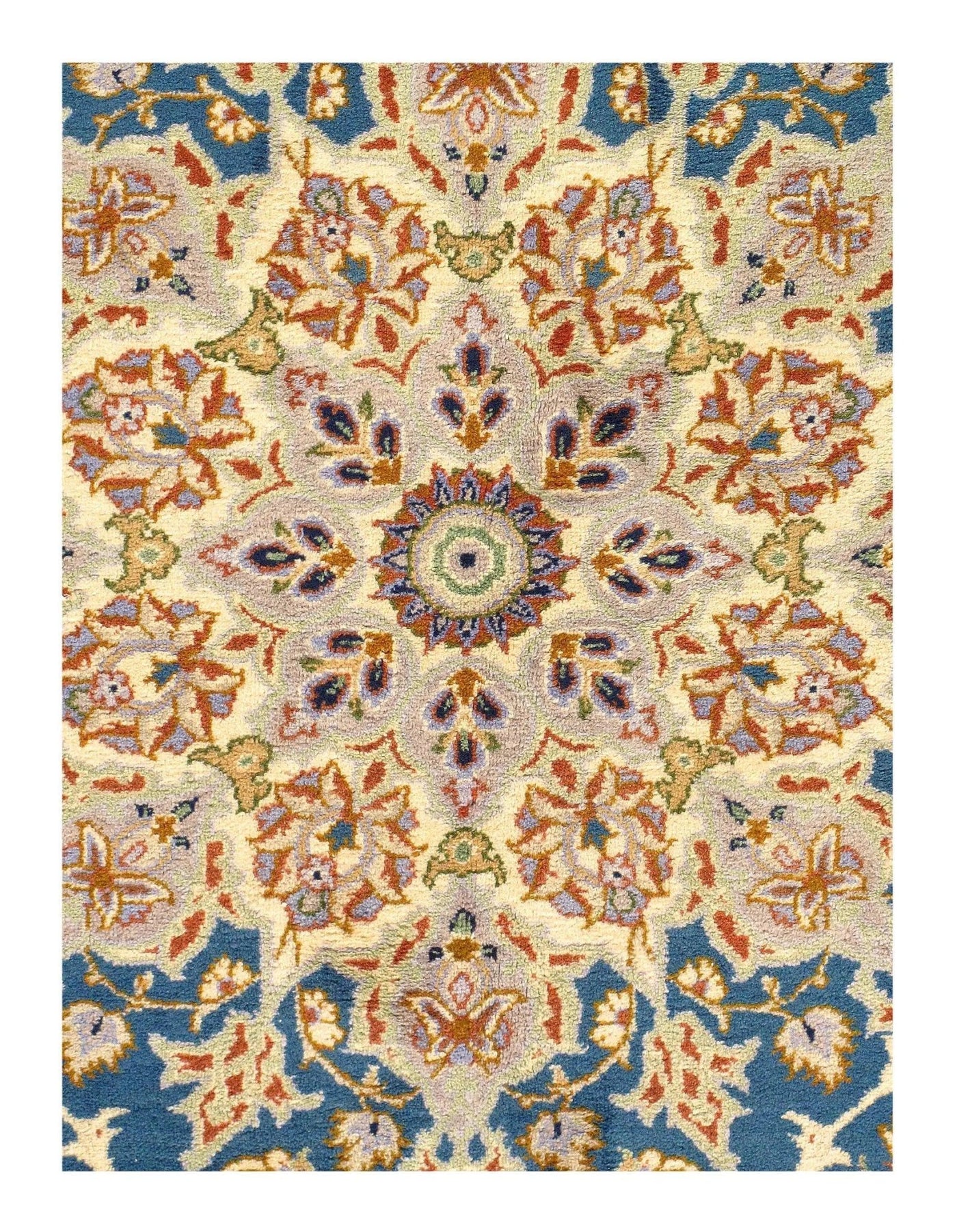 Canvello Silkroad Isfahan Light Blue Rug - 9'11'' X 13'9'' - Canvello