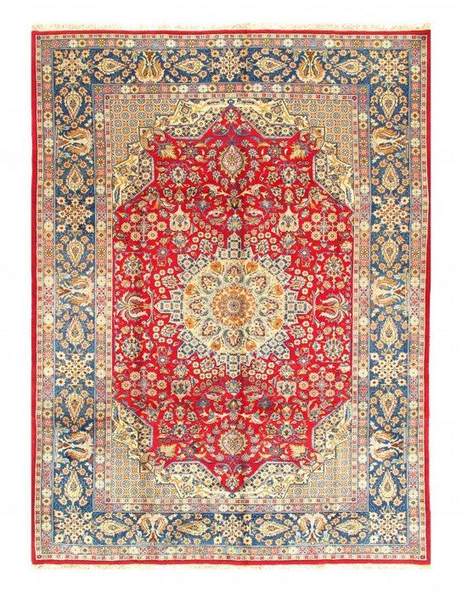 Canvello Silkroad Isfahan Red And Blue Rug - 9' X 12' - Canvello