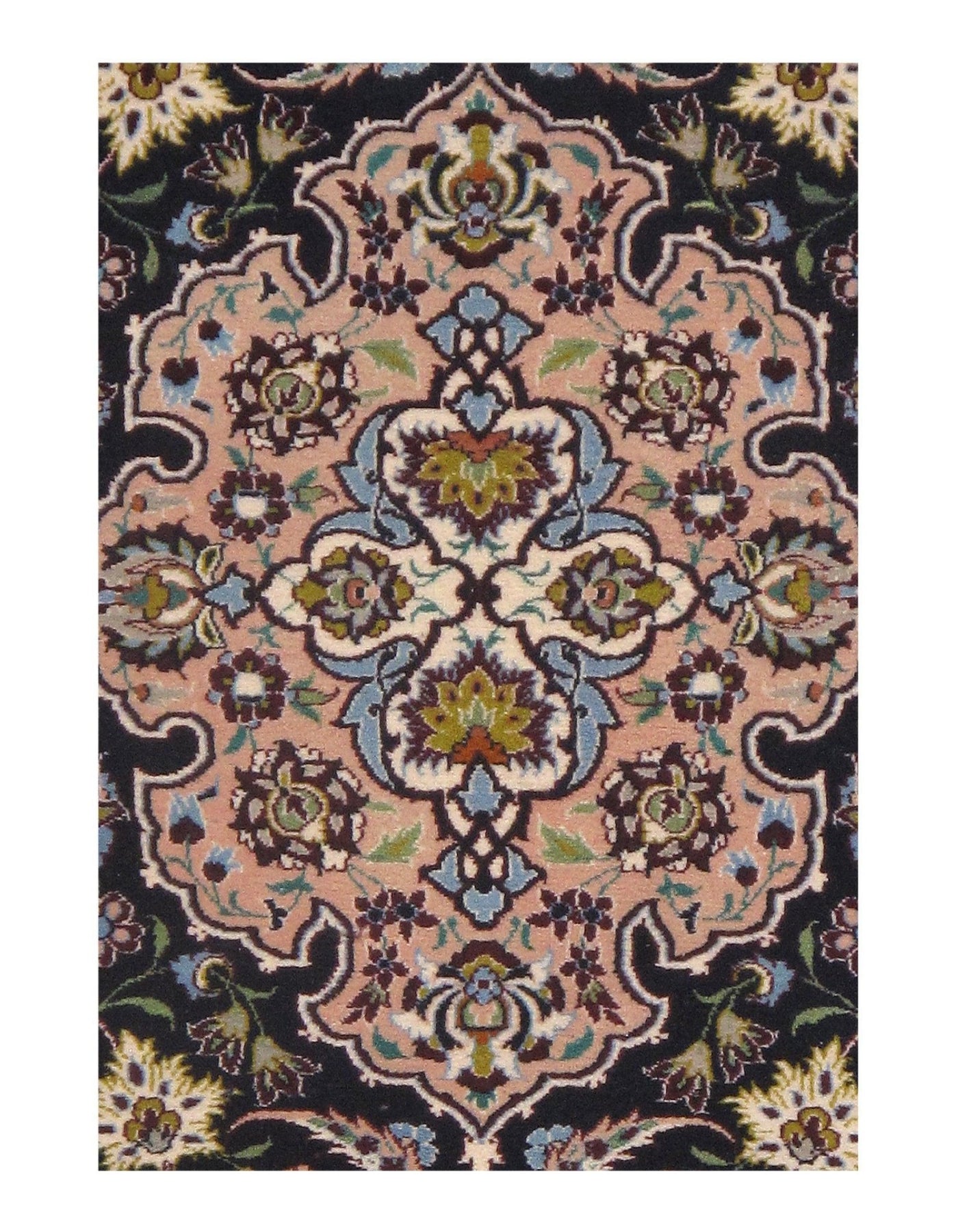 Canvello Silkroad Isfahan Wool Handmade Silk Rug - 3'7" X 5' - Canvello