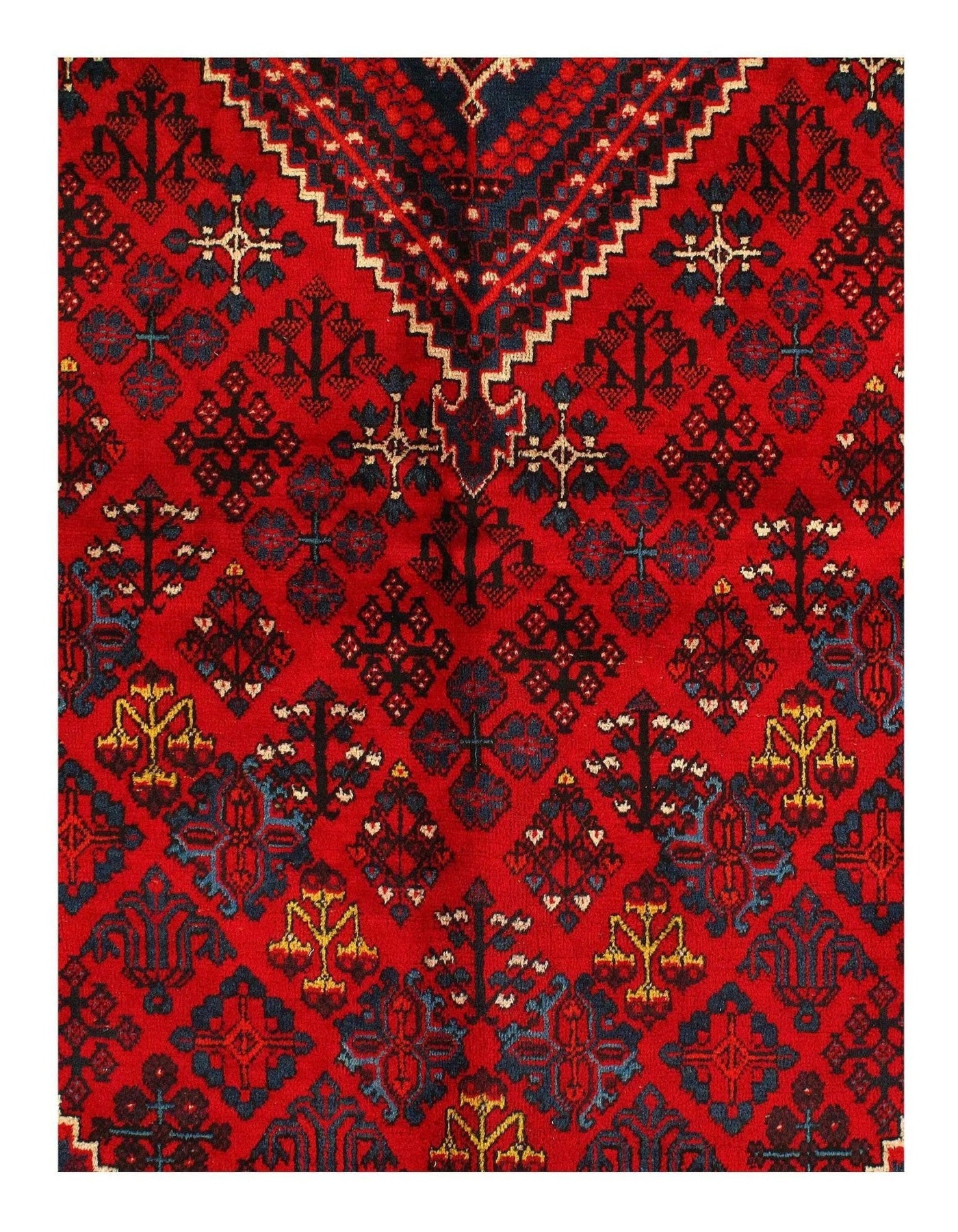 Canvello Silkroad Joshegan Blue And Red Rug - 10'3'' X 13'3'' - Canvello