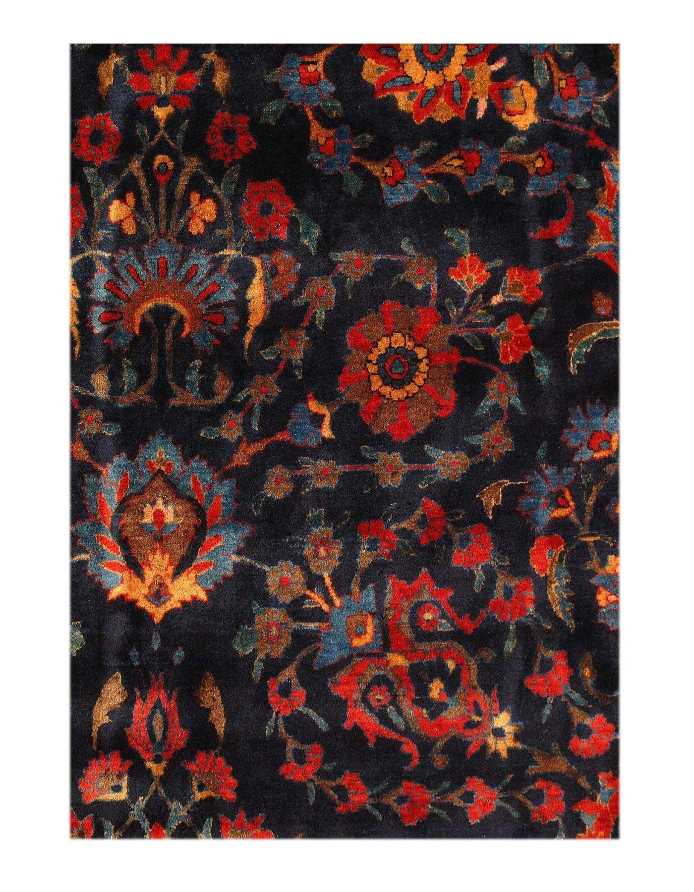 Canvello Silkroad Kashan Large Blue Rugs - 10'6" X 18'7" - Canvello