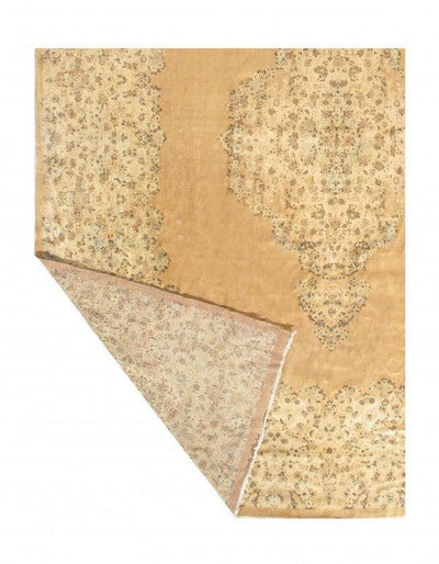 Canvello Silkroad Kerman Beige Rugs For Living Room - 12'5" x 16'5" - Canvello