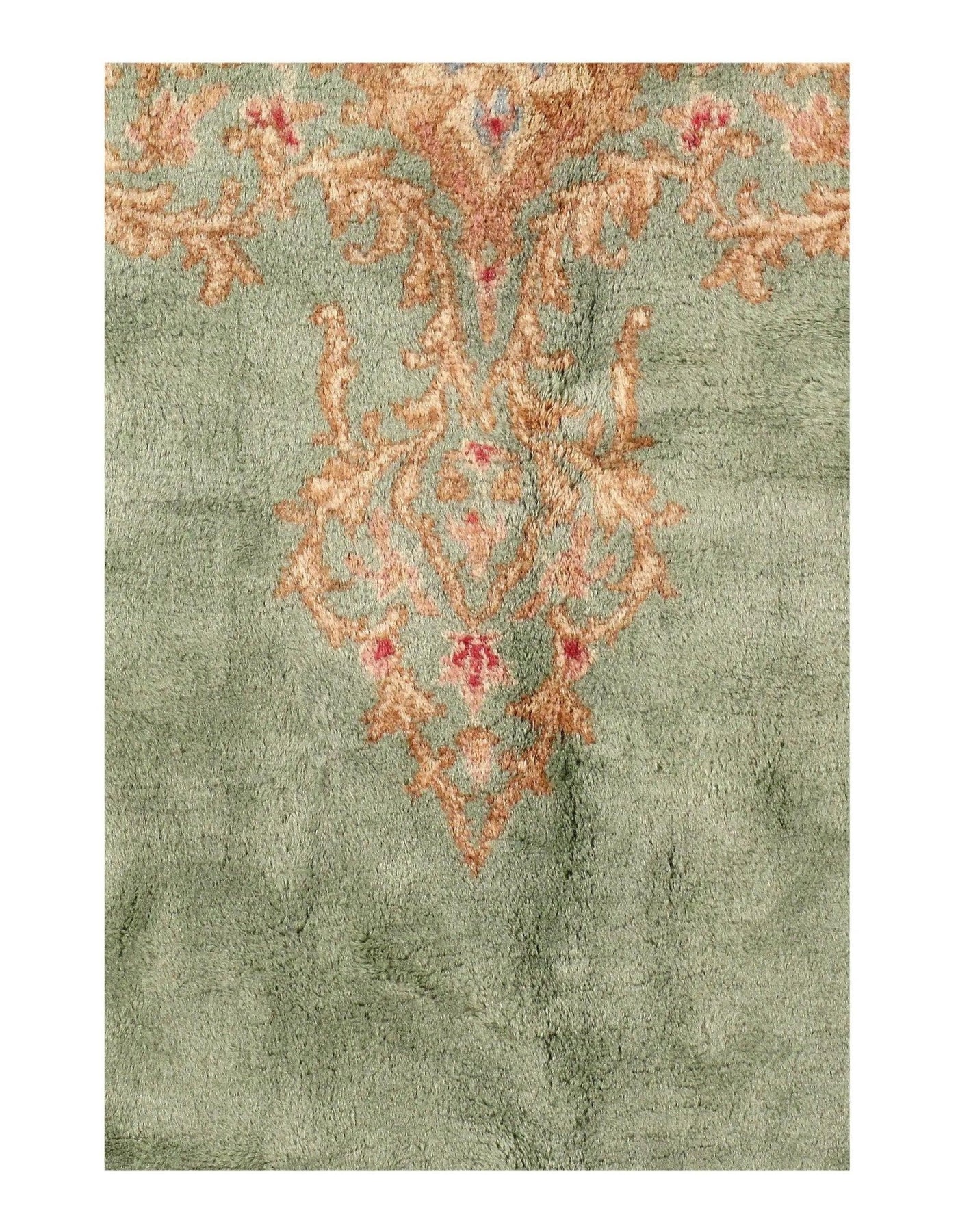 Canvello Silkroad Kerman Light Green Rug - 12' X 17' - Canvello