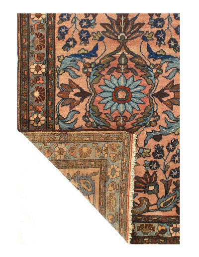 Canvello Silkroad Lilian Sarouk Peach Rug - 3'5" X 5' - Canvello