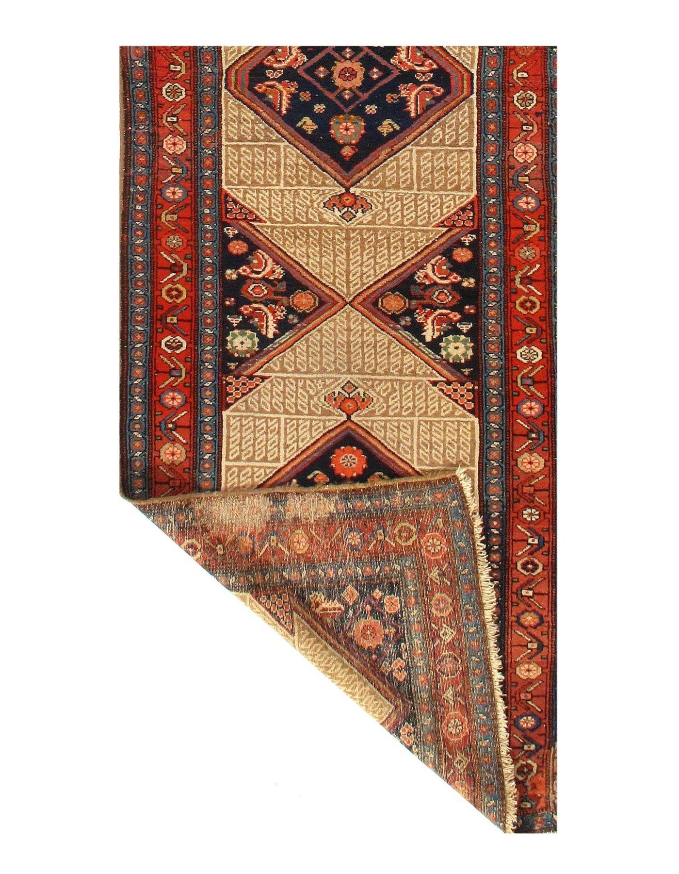 Canvello Silkroad Malayer Tribal Runner Rug - 3'4" X 13'2" - Canvello