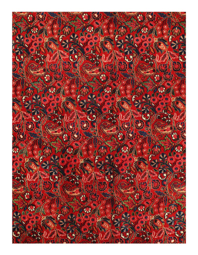 Canvello Persian Mashad Antique Red And Black Rugs - 10'1'' X 13'3''