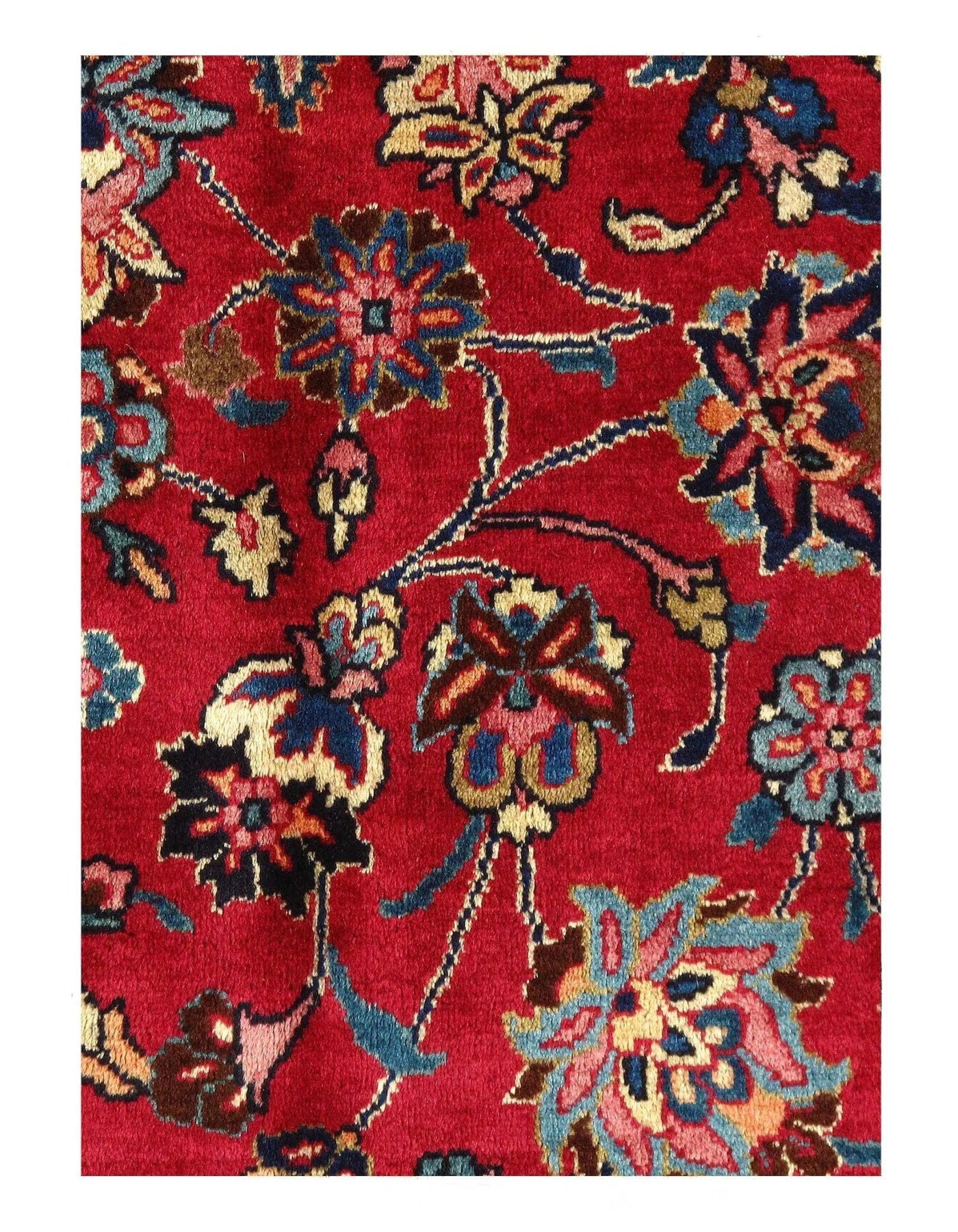 Canvello Silkroad Mashad Dark Red Rugs - 11'6'' X 15'11'' - Canvello