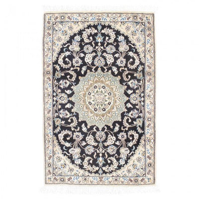 Canvello Silkroad Nain Black And White Rug - 3' X 5' - Canvello