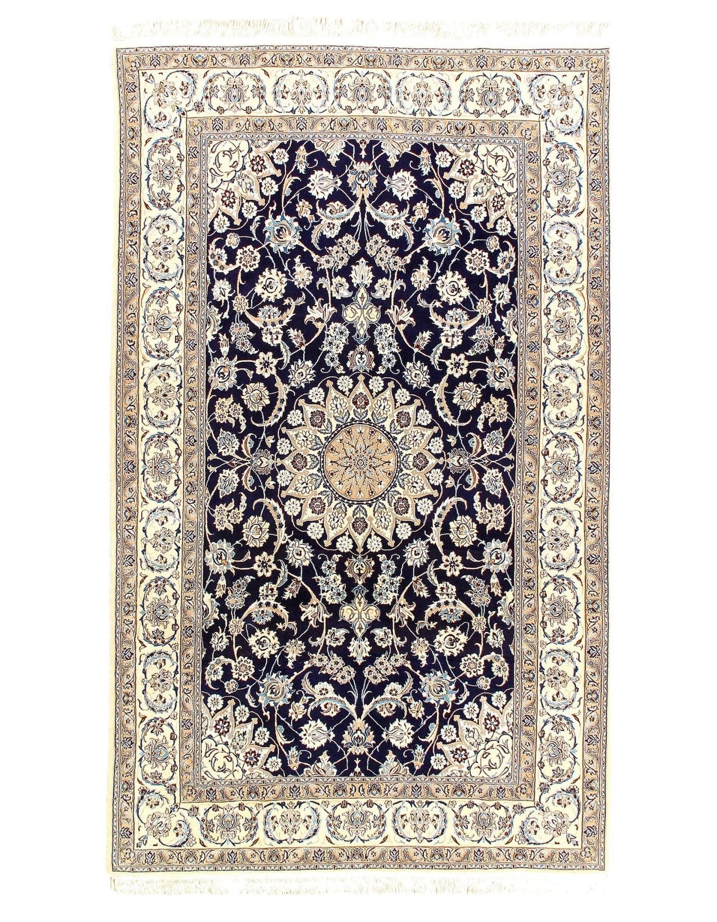 Canvello Silkroad Nain Hand Knotted Silk Rugs - 6'6'' X 10'6'' - Canvello