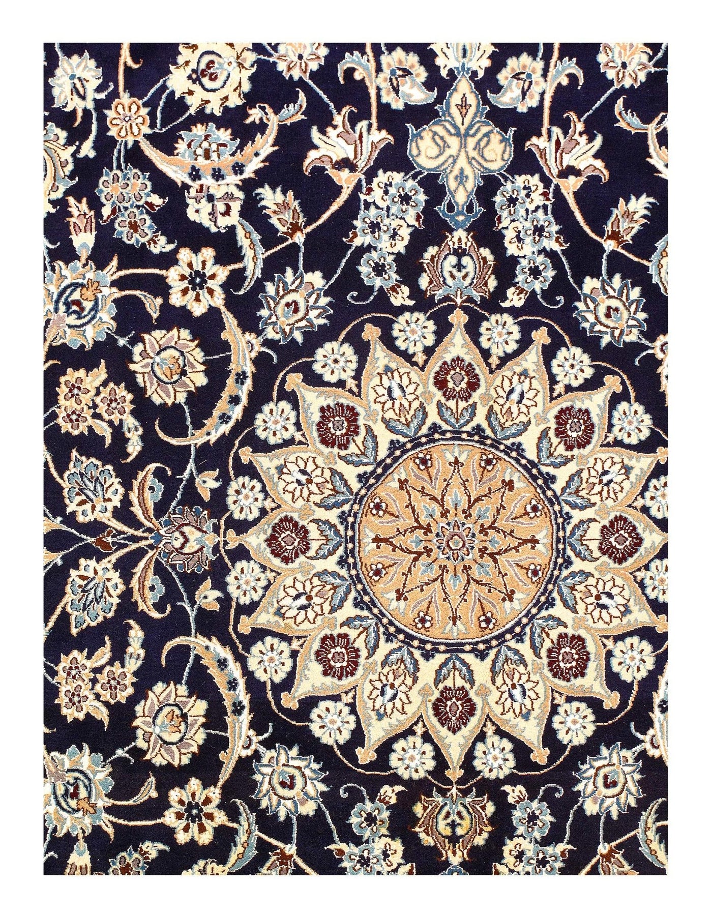 Canvello Silkroad Nain Hand Knotted Silk Rugs - 6'6'' X 10'6'' - Canvello