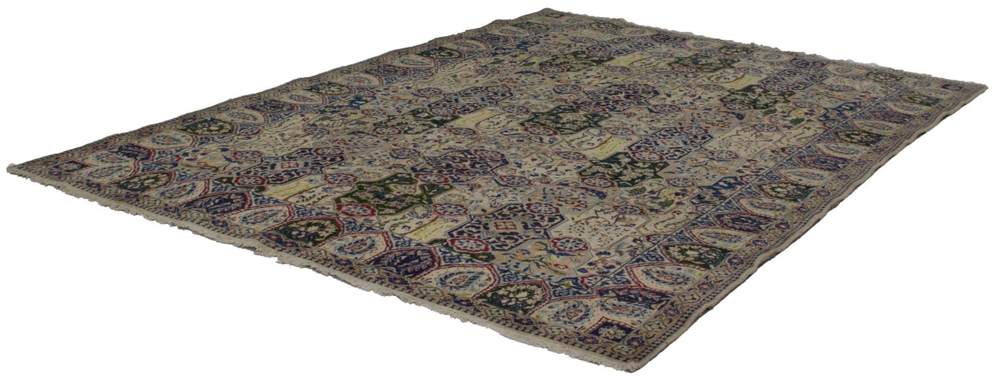 Canvello Silkroad Nain Multicolored Rugs 9 Line - 6'9'' X 9'11'' - Canvello