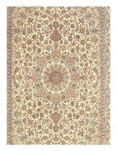 Canvello Silkroad Nain Silk & Wool Pile Rug - 6'9'' X 11' - Canvello