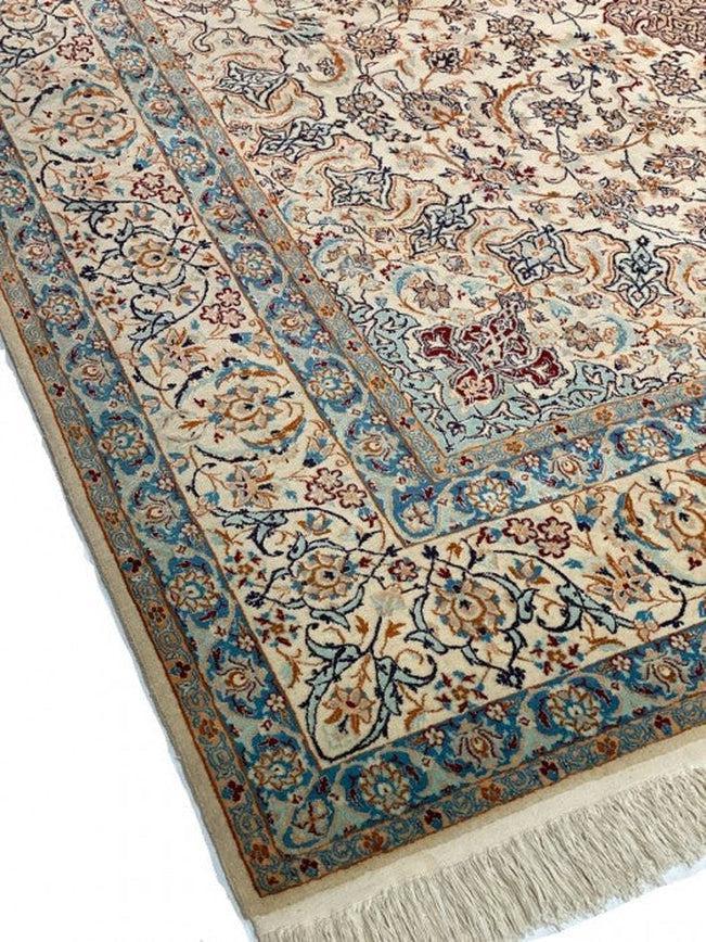 Canvello Silkroad Nain Silk & Wool Pile Rug - 6'9'' X 11' - Canvello