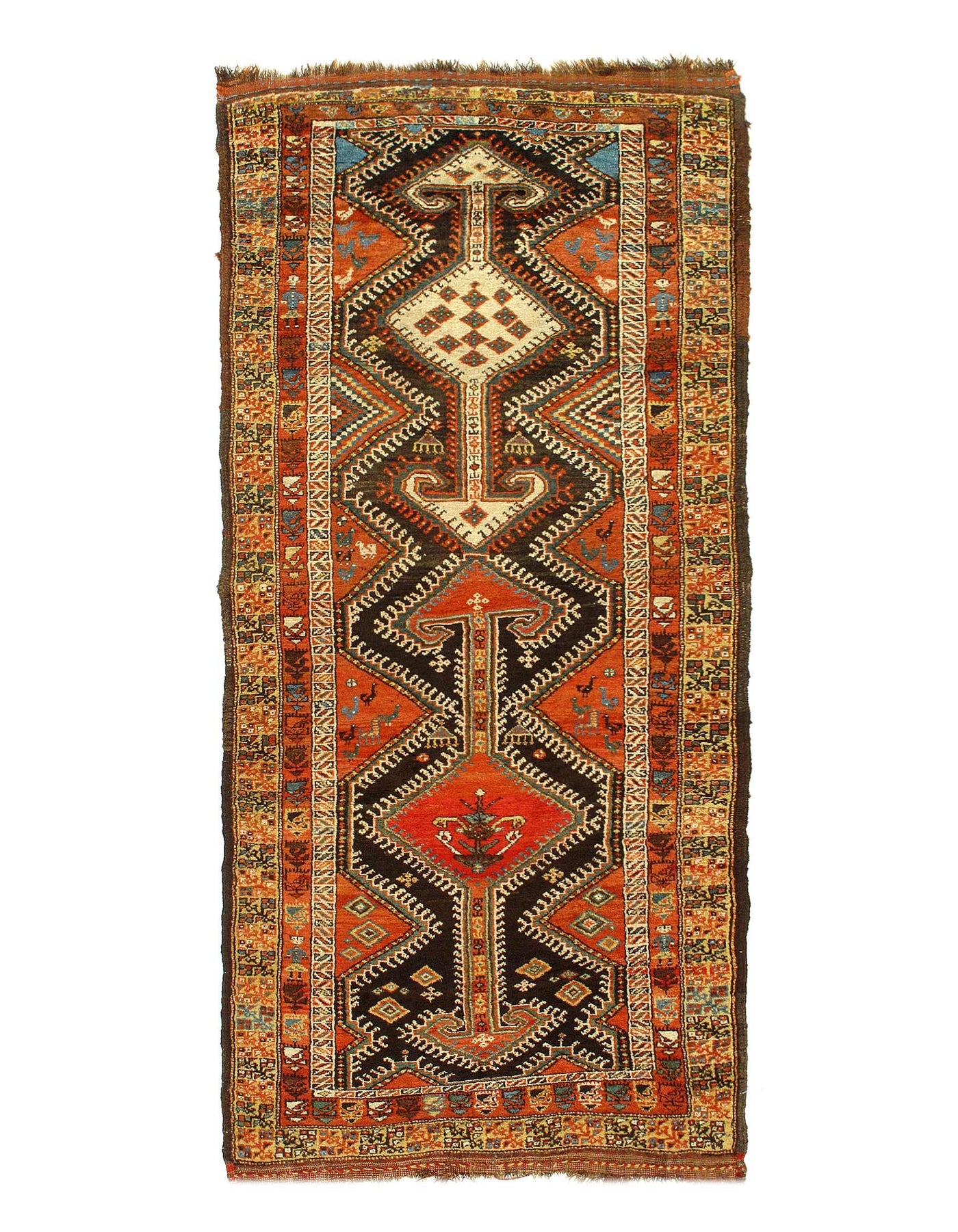 Canvello Persian North West Vintage Runner Rug - 3'4'' X 7'3''