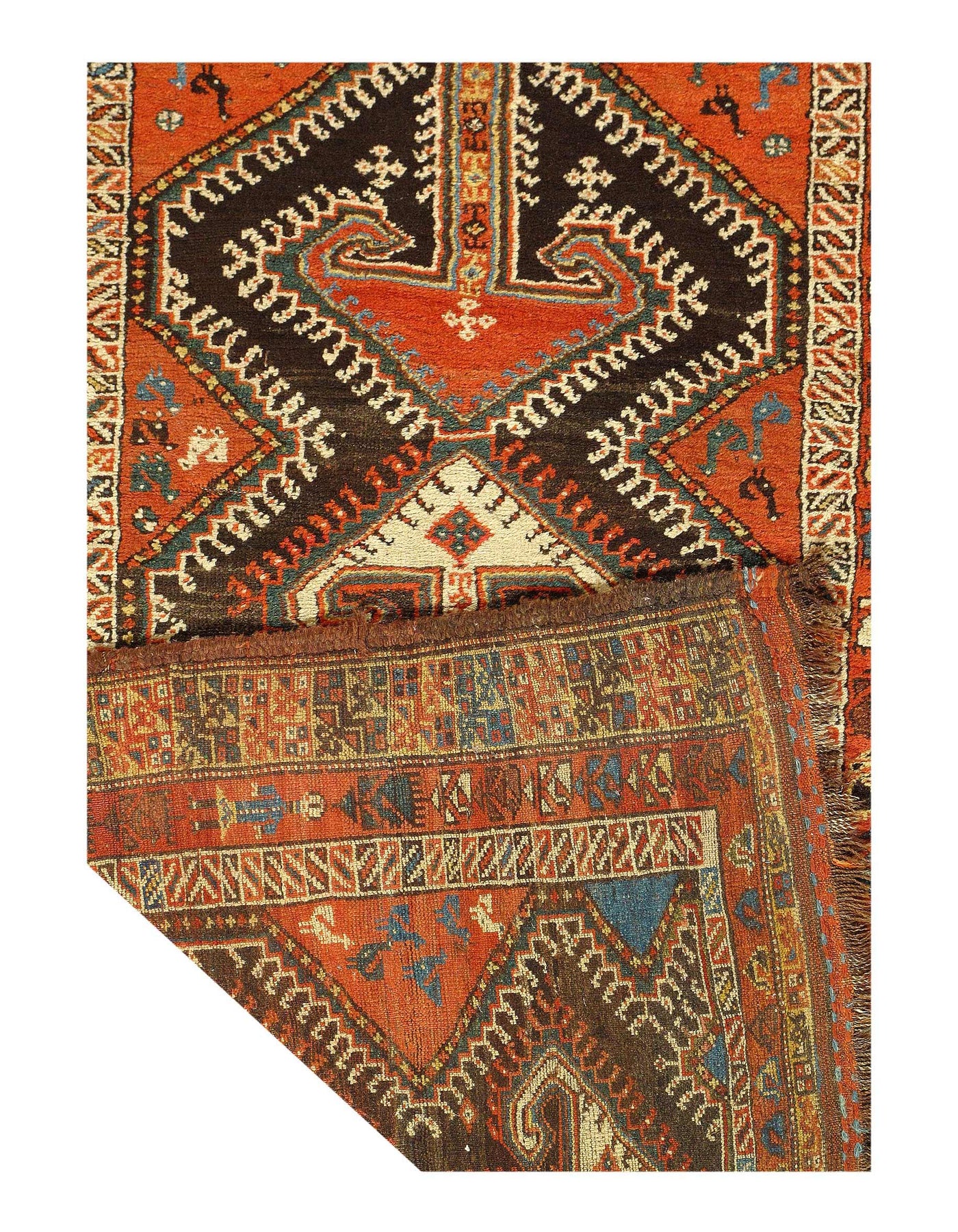 Canvello Persian North West Vintage Runner Rug - 3'4'' X 7'3''