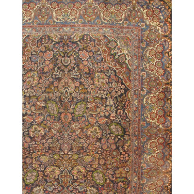 Canvello Silkroad Qazvin Navy Wool Rug - 10'1" x 21'6" - Canvello