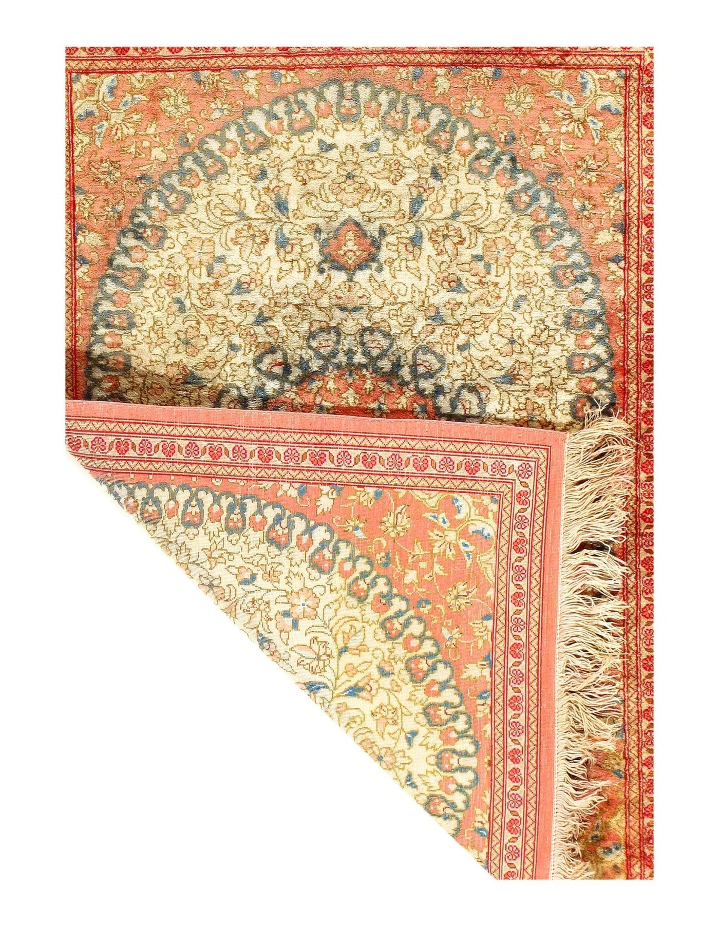 Canvello Silkroad Qum Wool And Silk Rugs - 1'11'' X 2'7'' - Canvello