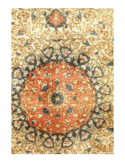 Canvello Silkroad Qum Wool And Silk Rugs - 1'11'' X 2'7'' - Canvello