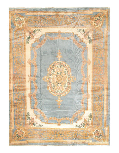 Canvello Silkroad Royal Kerman Light Blue Rug - 11'6" X 16' - Canvello