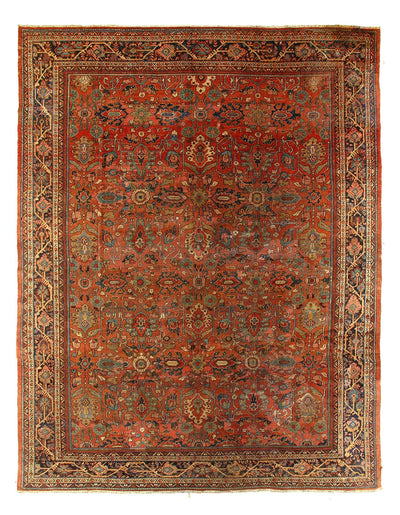 Canvello Silkroad Rust Antique Mahal Rug - 10'5'' X 13'3'' - Canvello